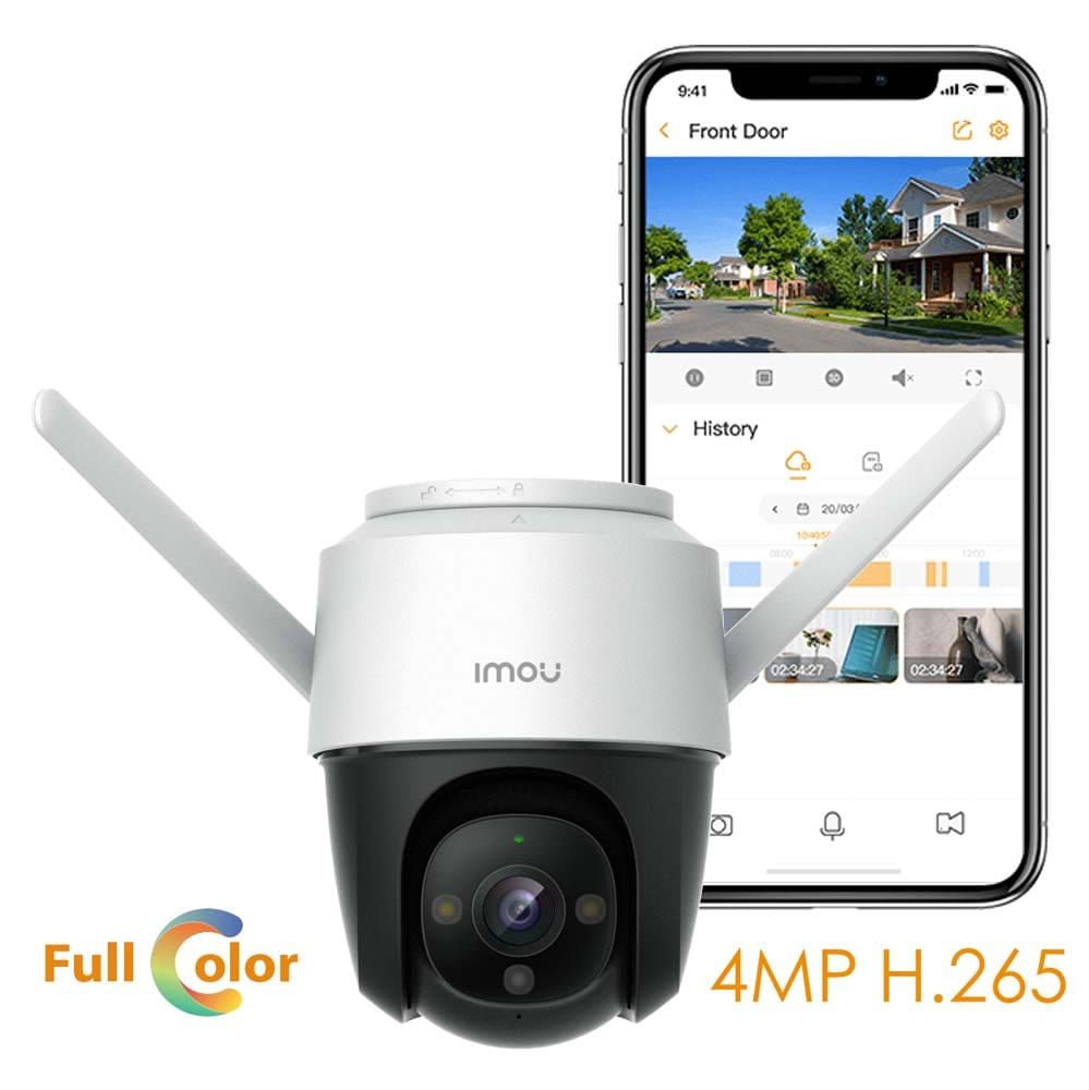 IP Speed Dome відеокамера 4 Мп з Wi-Fi IMOU IPC-S42FP-D Cruiser з вбудованим мікрофоном і сиреною для системи відеонагляду