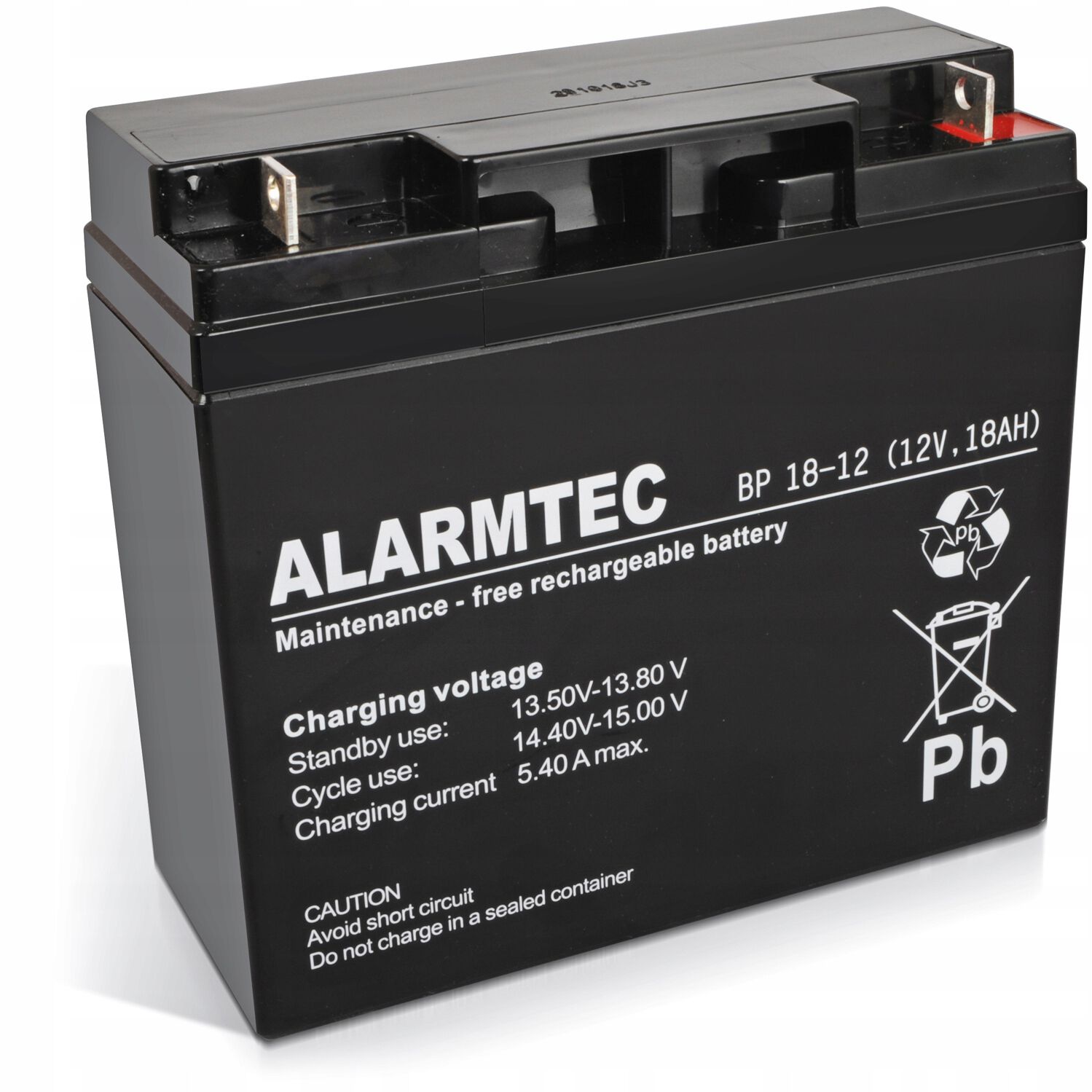 Акумулятор 12В 18Аг Alarmtec BP-1218