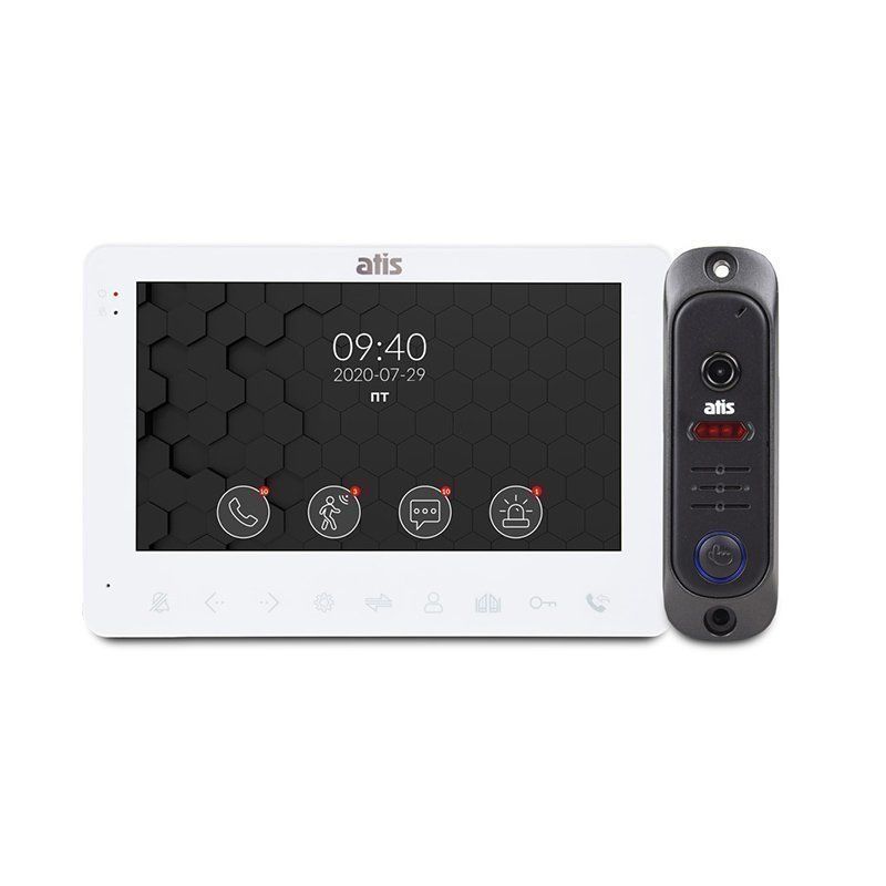 Комплект відеодомофона ATIS AD-780MW Kit box: відеодомофон 7" з детектором руху і відеопанель